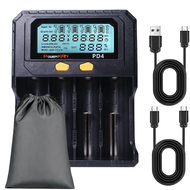 เครื่องชาร์จแบตเตอรี่ POWERKAN PD4 เหมาะสําหรับแบตเตอรี่ชาร์จ 18650/26650/21700 /IMR/INR/ICR/3.2VLiF