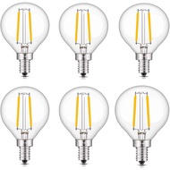 Lxcom Lighting G14 2W E12 LED Bulb G45 Globe Filament LED Edison Bulb Dimmable 20W Equivalent Candel