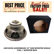 AW1201M Audiobahn 12" Sub Woofer Single Coil + Woofer Box
