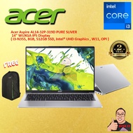 Acer Aspire Lite 14 AL14-32P-319D 14" WUXGA Laptop Pure Silver ( intel i3-N355, 8GB, 512GB SSD, Inte