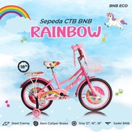 Sepeda anak perempuan BNB MAGIC, RAINBOW dan 12-16-18inc