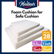 Meilleur DENSITY 28 Seat Foam (0.5/1/1.5/2/3 Inch) (30cm X 30cm) (30cm X 60cm) (60cmX 60cm)