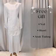 (BUY1FREE3) BAJU KURUNG INTAN [BAJU PENGANTIN, TUNANG, KAHWIN, BAJU KURUNG PUTIH]