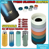 【Delivery from Malaysia】KIND 1Pcs Silicone Coaster, Protective Mug Cup Bottle Cover, 71-75mm Anti Sl