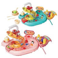 2IN1 Children Kitchen Dish Washing Sink Fishing Pretend Play Set Electric Circulation Toy Simulated 
