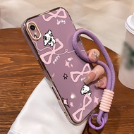 MERAH Casing hp For VIVO Y91C Y90 Y1s Case Pink Ribbon Silicone Resistant Softcase Electrical Platin