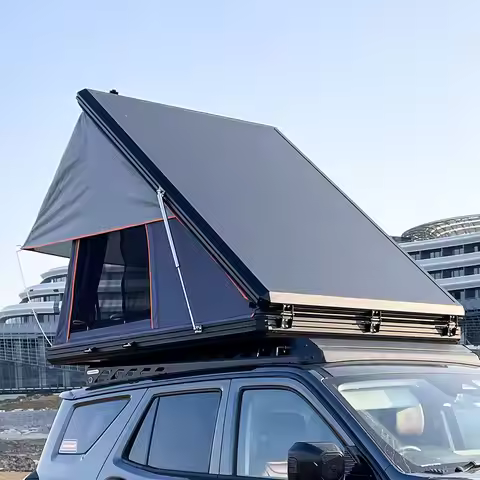 Factory Price Ultra-Thin Light Weight Rooftop Tent Aluminum Camping Car Roof Tent Hard Shell Roof To