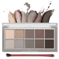 Erinde 10 Colors Matte Eyeshadow Palette, Taupe Brown Mavue Nude Eye Shadow Palette Makeup, Neutral 