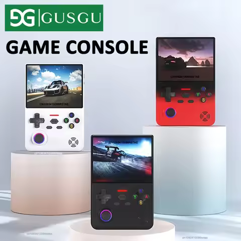 GUSGU H7 Ecological Brand Handheld Game Console 64 Bit Linux Retro Game Player 4.5'' IPS Screen 64G 