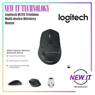 Logitech M720 Triathlon Bluetooth + USB 1000dpi Optical Right Handed Mouse – Black (910-004792)
