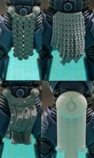 暗源 Joytoy joytoy warhammer 40k 1/18 暗源戰錘4個(下陰護甲)白件已上灰