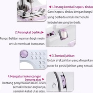Mesin Jahit Mini Portabel 12 Stitch Pola 1 Mesin Jahit Listrik Pakaian Jahit Tangan Mesin Jahit Port