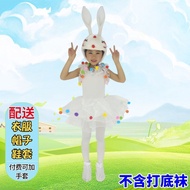 Children's Bunny Costume Bunny Animal Little White Rabbit Costume Model Bunny Costume Skirt Mother C
