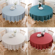 Moonstars Pure Color Alas Meja Bulat Makan 6-10 Kerusi Round Table Cloth 6-10 Seats Art Home Simple 