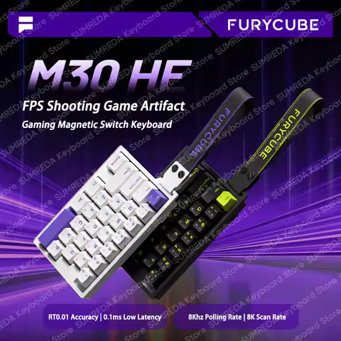 FURYCUBE M30 HE Hall Effect Gaming Keyboard Mini Keypad RT0.01mm 0.1ms Latency Support SOCD MT Valor