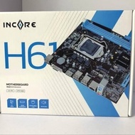 MAINBOARD H61 INCORE LGA 1155 MAINBOARD INCORE H61 Original MOBO INTEL 1155 H61/