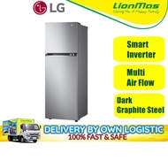 LG 340L Smart Inverter  Top Freezer Fridge GN-B312PQMB in Dark Graphite Steel Refridgerator