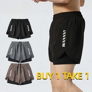 Sports Short for Men and Women Bottoms Taslan Running Shorts Cycling Pant with Zipper for Gym