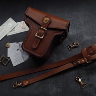 復古微單/單反/膠片相機包 純手工牛皮 客製化刻字 攝影師禮物