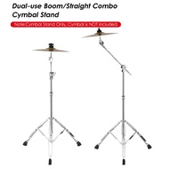 FZCymbal Stand Straight Boom Cymbal Stand Double Braced Legs Height Angle Adjustable Cymbal Support 