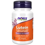 NOW Supplements, Lutein 10 mg with 10 mg of Free Lutein from Lutein Esters, 60 Softgels