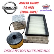 Ready stock Nissan engine air filter 16546-5EK0A oil filter 15209-00q0f almera turbo N18T 1.0L 2020-