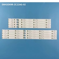 8pcs/Kit LED strips for 43 TV 43UG620V 43UJ620V 43UJ6200-UA CRH-A4330300104L6CNRev1.0 I CRH-A4330300