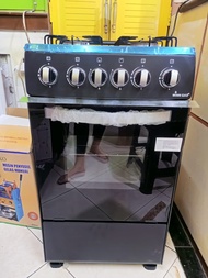 WINN GAS KOMPOR OVEN FREESTANDING 4 TUNGKU + OVEN W-5090 HITAM/KOMPOR OVEN DAN OVEN PLUS ROTI SERI/K