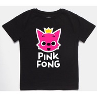 Pink Fong  character printing cotton T-shirt for woman s-5xl