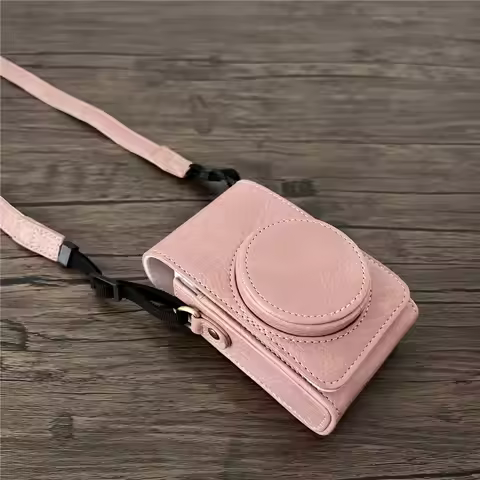 Universal PU Leather Camera Bag Case for Canon SX740 SX730 G7X2 G7X3 Sony ZV1 ZV1F ZV1M2 LX10 Ricoh 