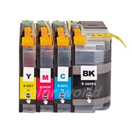 4 Pack LC669XL BK LC665XL C LC665XL M LC665XL Y Full Set Print Ink Cartridge for Brother MFC-J2320 M