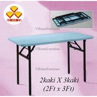 HOT SELLING 2x3 (FT) 3V FOLDING BANQUET TABLE / FOLDING FUNCTION TABLE / MEJA LIPAT SERBAGUNA (PLAST