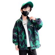 ZZOOI 2023 Young Fashion Tie-Dye Boys Coat 4Yrs To 12Yrs School Loose Jackets Casual Sport Spring Fall New Arrivals Children's Clothes