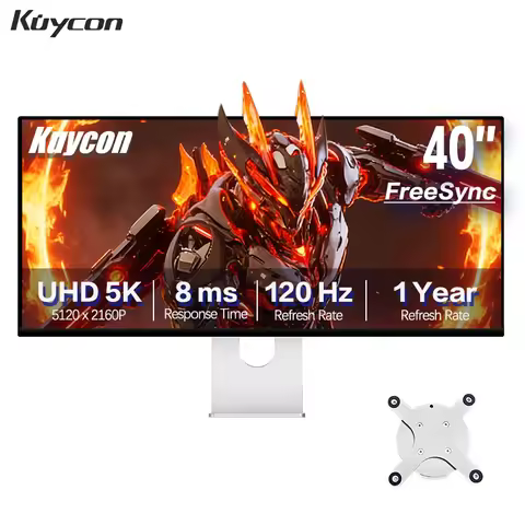 120Hz 40 Inch Gaming Monitor Kuycon 5K UHD IPS PC Display HDR 99%sRGB 400 Nits 1.07 Billion Colors C