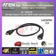 HDMI Cable ATEN 2L-7D01H 1M High Speed True 4K HDMI 2.0 (4096 x 2160) with Ethernet Cable