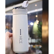 Nice Cup Glass Bottle Tumbler Creative Leakproof Water Cup 400ml Stainless aqua flask