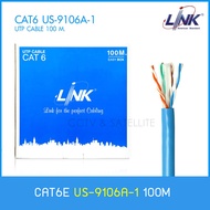 สาย LAN CAT6 UTP Cable LINK (รุ่น US-9106A-1) 100M
