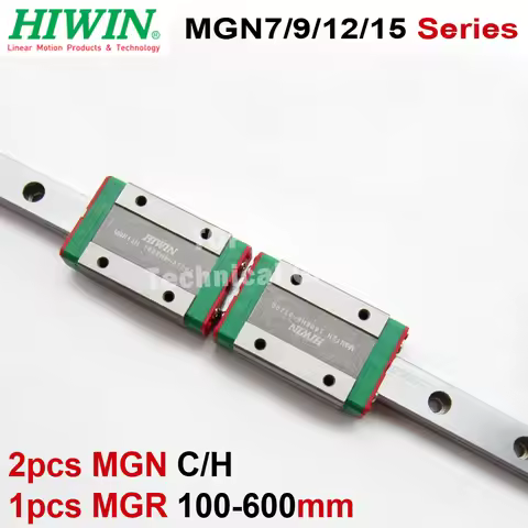 HIWIN 2pcs MGN7/9/12/15 C/H block with 1pcs rail 100/200/250/300/350/400mm for 3d printer High effic