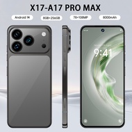 X17-A17 Pro Max 4G/5G Smooth Network Smartphone 6.7inch Screen 8GB+256GB Memory 8000mAh Battery Andr