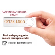 Customize Logo Pendrive Thumbdrive USB 8GB 16GB 32GB 64GB 128GB Flash Drive Metal U Disk 2.0