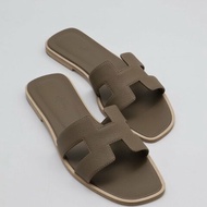 HERMES Oran拖鞋 - 灰 36