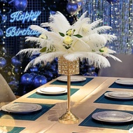 Electroplating Feather Table Flower Simulation Flower Decoration Hotel Wedding Table Flower ktv Bar 