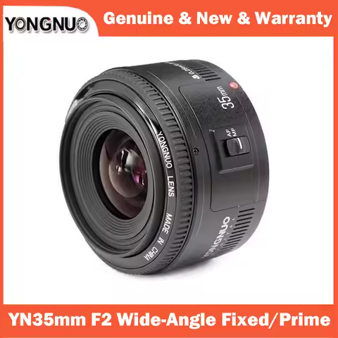 YONGNUO YN35mm F2 Lens 1:2 AF/MF Wide-Angle Fixed/Prime Auto Focus Lenses for Canon EF Mount EOS Nik