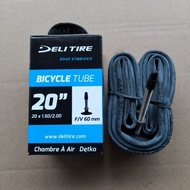 Inner tube 20 x 1.50/2.00 20x1.50 deli tire swallow 406 presta fv 60 mm