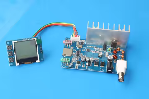 DIY Kits FM 5W 76M-108MHz Stereo PLL FM Transmitter Suite DIY Kits 7W Maximum Power Frequency Adjust