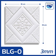 Paus Biru - Wallpaper 3D FOAM / Wallpaper Dinding 3D Motif Foam Batiky/Wallfoam Batik