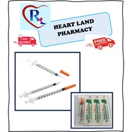 SYRINGE INSULIN 1CC WITH NEEDLE 29G x 1/2"