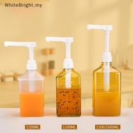 # WBMY #  1100ml Coffee Syrup Dispenser Multi-Function Honey Sauce Ketchup Bottle with 5/8/10CC Pump