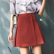 Chubby Meiyi Short Skirt A-Line Hip S-XL Small High Waist Slimmer Look Suit T533-7143.