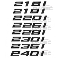 New upgrade Car Trunk ABS Chrome Letters Badge Emblem Decal Sticker For BMW 2 Series 216i 218i 220i 